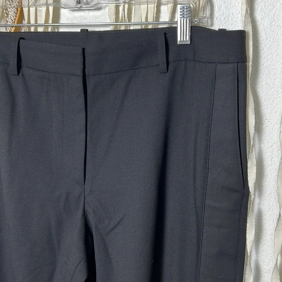 TWP Friday Night Black Wool Twill Tux Stripe Pant Size 12 - Picture 7 of 14
